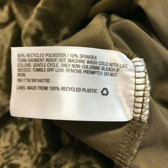 Wild Fable Womens Sleeveless Velvet Ruched Olive Green Bodycon Dress Choose Size - Picture 8 of 11